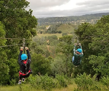 Ziplining in Santa Margarita